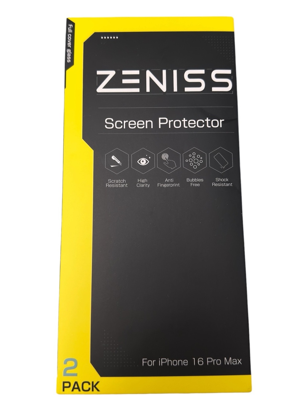 New In Box Zeniss iPhone 16 Pro Max Screen Protector 2 Pack